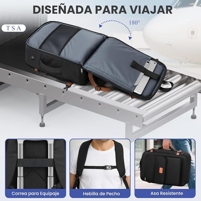 Mochila Viaje 40x30x20 para Ryanair, Mochila Viaje Cabina Avion