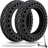 Cooryda 8.5x2 inches Solid Tire for Xiaomi m365 Electric Scooter Mi m365 pro/gotrax gxl V2/gotrax XR, 50/75-6.1 Electric Scooter Wheels 8 1/2'' Front or Rear Replacement Honeycomb Solid Tires(2 Piece)