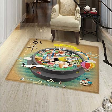 Amazon Com Korea Dining Room Home Bedroom Carpet Floor Mat