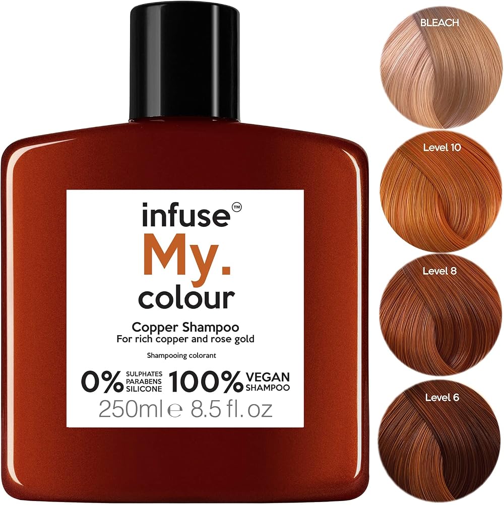 infuse My colour Copper Shampoo 250 ml – Copper Tones for Brown to Blond