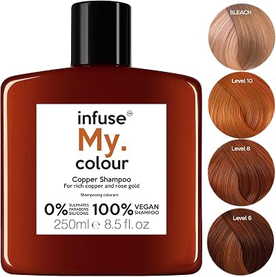 infuse My colour Copper Shampoo 250 ml – Copper Tones for Brown to Blond