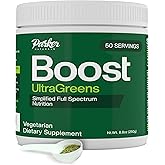 Boost UltraGreens Super Greens Powder - Organic Spirulina, Grasses & Antioxidants | Premium Superfood for Daily Energy | Detox & Whole-Body Wellness - 50 Servings