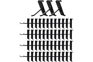 7RiversART Gridwall Hooks 2 Inch,50PC Display Hooks for Grid Wall, Heavy Duty Gridwall Hook for Grid Wall Panel, Gridwall Peg Hook,Black
