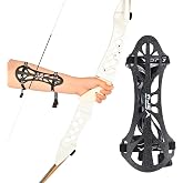 SPG Archery Arm Guard Protector - Adjustable Professional Bow Arm Guards Forearm Protector Armguard for Adults Youth Men Women Competition Shooting Hunting Practice