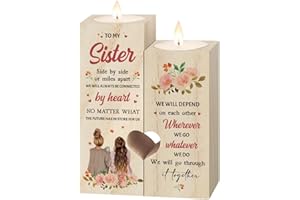 GILTGLIMMER Gifts for Sister Christmas, Sister Gifts from Sisters, to My Sister Candle Holder, Sister Birthday Gift Ideas, Sister Gifts for Christmas, Mothers Day