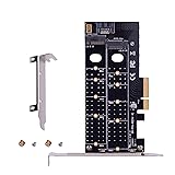 INTEFIRE M.2 PCIe Card, Dual M2 NVME (M Key) and