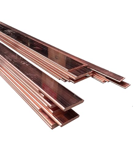Copper Plate Uxcell Copper Flat Bar, 0.12" Thickness X 0.59" Width