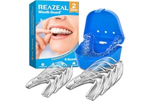 Mouth Guard for Grinding Teeth at Night: Moldable Dental Guard for Sleeping - 8 Pack/2 Size