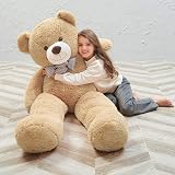 MaoGoLan Giant 4 Foot Teddy Bear Stuffed Animal - 47" Large Plush Bear, Tan, Gift For All Ages