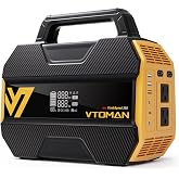 VTOMAN FlashSpeed 300 Portable Power Station, 300W 230Wh LiFePO4 Battery | 3000 Life Cycles, 600W peak, 100W PD USB-C, Fast Charge, 6 Outputs, Outdoor Camping, Home Backup, RV, Off-Grid
