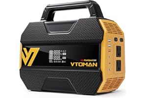 VTOMAN FlashSpeed 300 Portable Power Station, 300W 230Wh LiFePO4 Battery with 3000 Life Cycles, 100W PD USB-C Fast Charge, 6 Outputs for Outdoor Camping, Home Backup, RV, Off-Grid