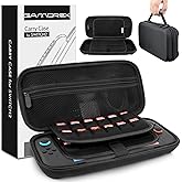 Gamorek Switch 2 Carrying Case Compatible with Nintendo Switch 2, Protective Travel Case with 24 Game Cartridge Slots for Charger and Accessories