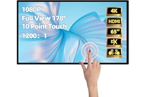 YIXZSWD 65 Inch 4K Touchscreen Digital Signage, Smart Digital Calendar Digital Signage Display for Advertising,Plug&Play,Intelligent Split Screen,Built-in Speakers,Support HD-MI Input,Android System