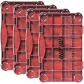 Goloni Fishing Tackle Box,Plastic Clear Fishing Storage Organizer Box With Removable Dividers,3700 Tackle Trays,Storage Lure Box for Lures 4 Pack