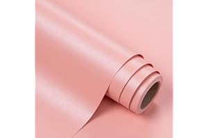 WRAPAHOLIC Baby Shower Wedding Wrapping Paper Roll, Pink Solid Color Gift Wrapping Paper - Perfect for Birthday,Bridal,Valent