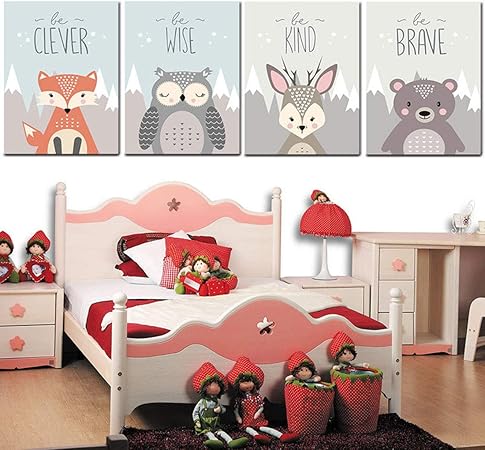 Jiyaru Lot De 4 Posters Pour Chambre De Bebe Enfant Sans Cadre Pour Fille Garcon Affiches Tableau Pour Salon Decoration Murale A 30x40cm 11 81x15 75 Pouces Tableaux Accessoires Et Decorations Dwteam In Jiyaru Lot De 4 Posters Pour Chambre De Bebe Enfant Sans Cadre Pour Fille Garcon Affiches Tableau Pour Salon Decoration Murale A 30x40cm 11 81x15 75 Pouces Tableaux Accessoires Et Decorations Dwteam In