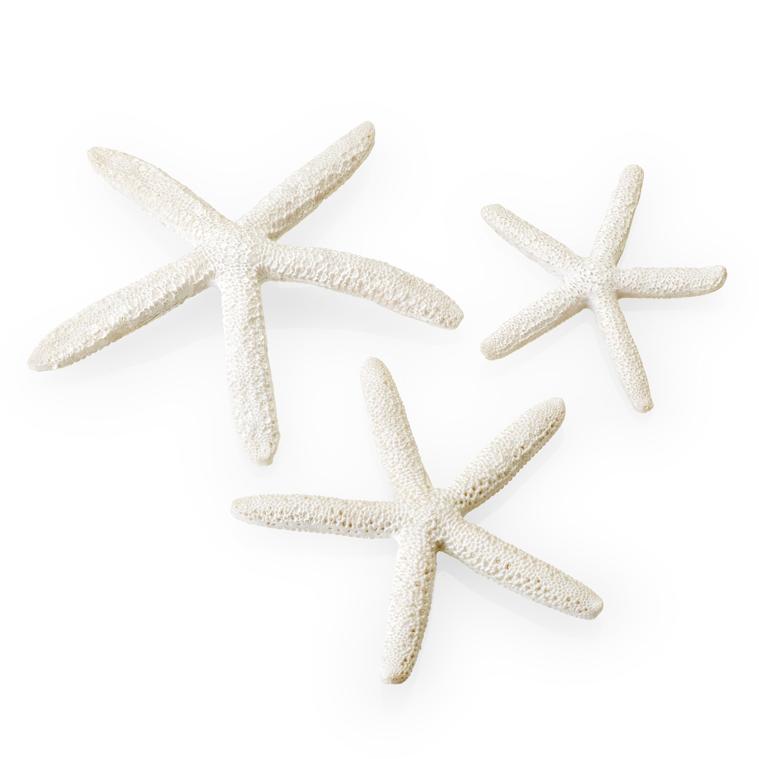 biOrb Fish Tank Decorations, Ceramic Starfish (Set of 3 Aquarium Ornaments, White Colour), Artificial Fish Tank Accessories To Add Colour Accent, Natural-Looking Aquarium Decor For Scenic Background — image 1