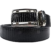 Pelgio Genuine Lizard Skin Leather Auto Locking Men's Belt 46" Long