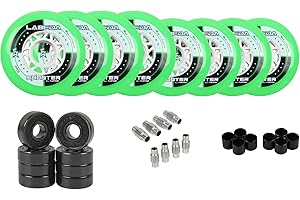 Labeda Shooter Inline Roller Hockey Wheels +Hybrid Ceramic Bearings, Choose Size