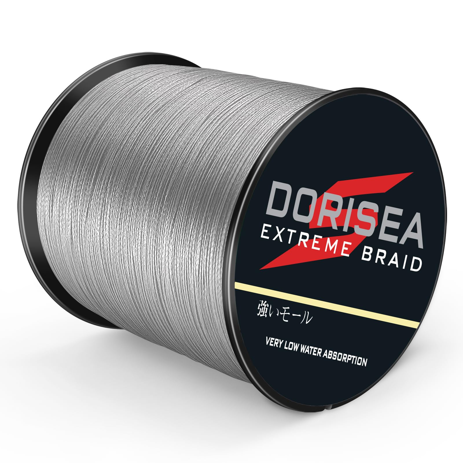 Dorisea Extreme Braid 100% Pe Braided Fishing Line 328Yards 6-300Lb Test (Gray, 60lb/0.40mm)