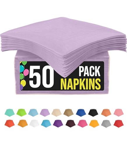 Creative Converting Servietten, 3-lagig, Luscious Lavendel – 50 Stück