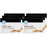 Amazon Brand - Happy Belly Fruit & Grain Cereal Bars, Apple Cinnamon, 8 Count (Pack of 6)