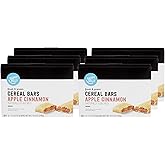 Amazon Brand - Happy Belly Fruit & Grain Cereal Bars, Apple Cinnamon, 8 Count (Pack of 6)