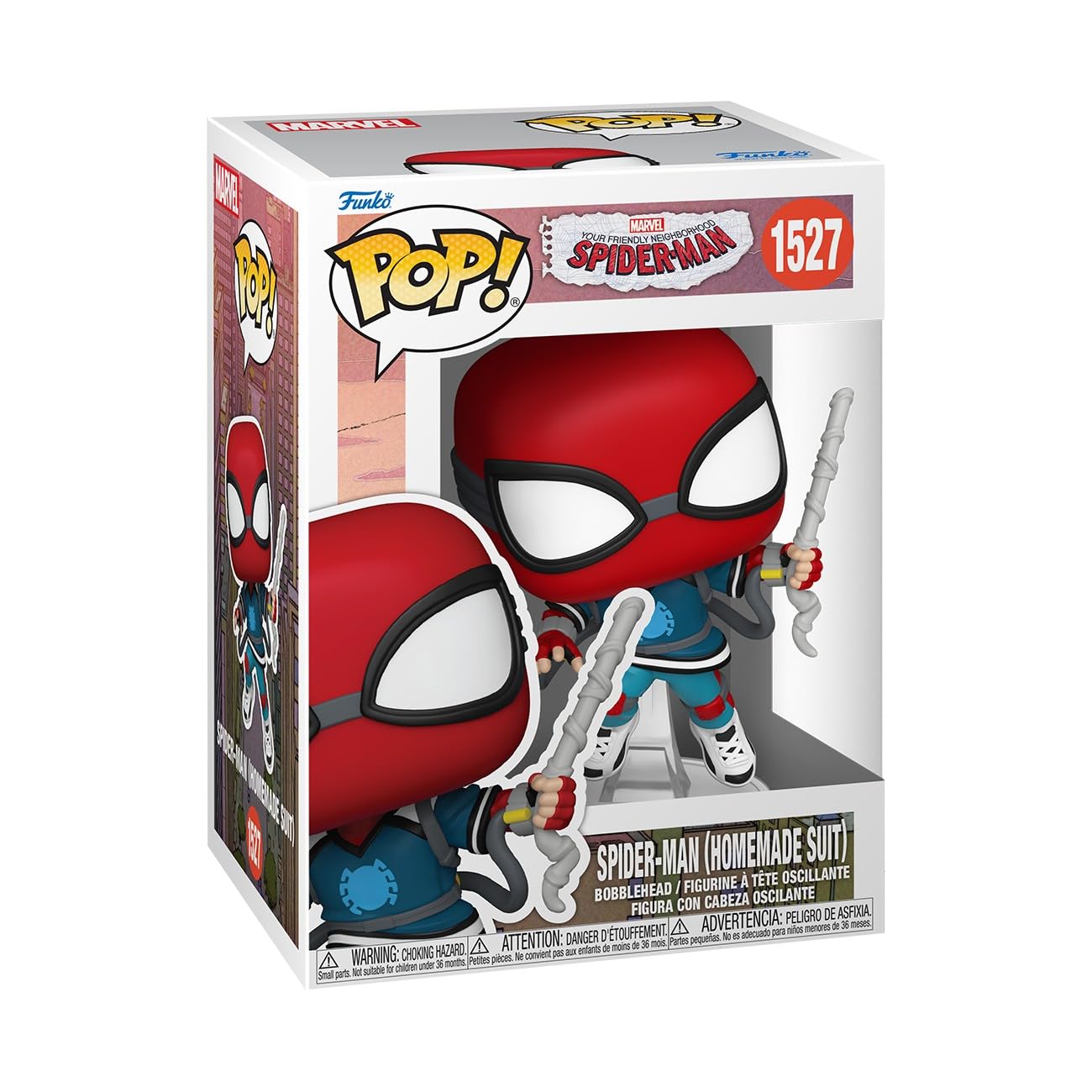 Photo 1 of Funko Pop! Marvel: Friendly Neighborhood Spider-Man - Spider-Man (Homemade Suit) - Collectable Vinyl Figure - Gift Idea - Official Merchandise - Toys for Kids & Adults - Cartoons Fans