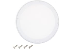 Fielect 8" Speaker Grill Cover - White Round Subwoofer Grille Guard Protector