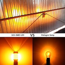 PHINLION 1156 LED Turn Signal Light Bulbs Super