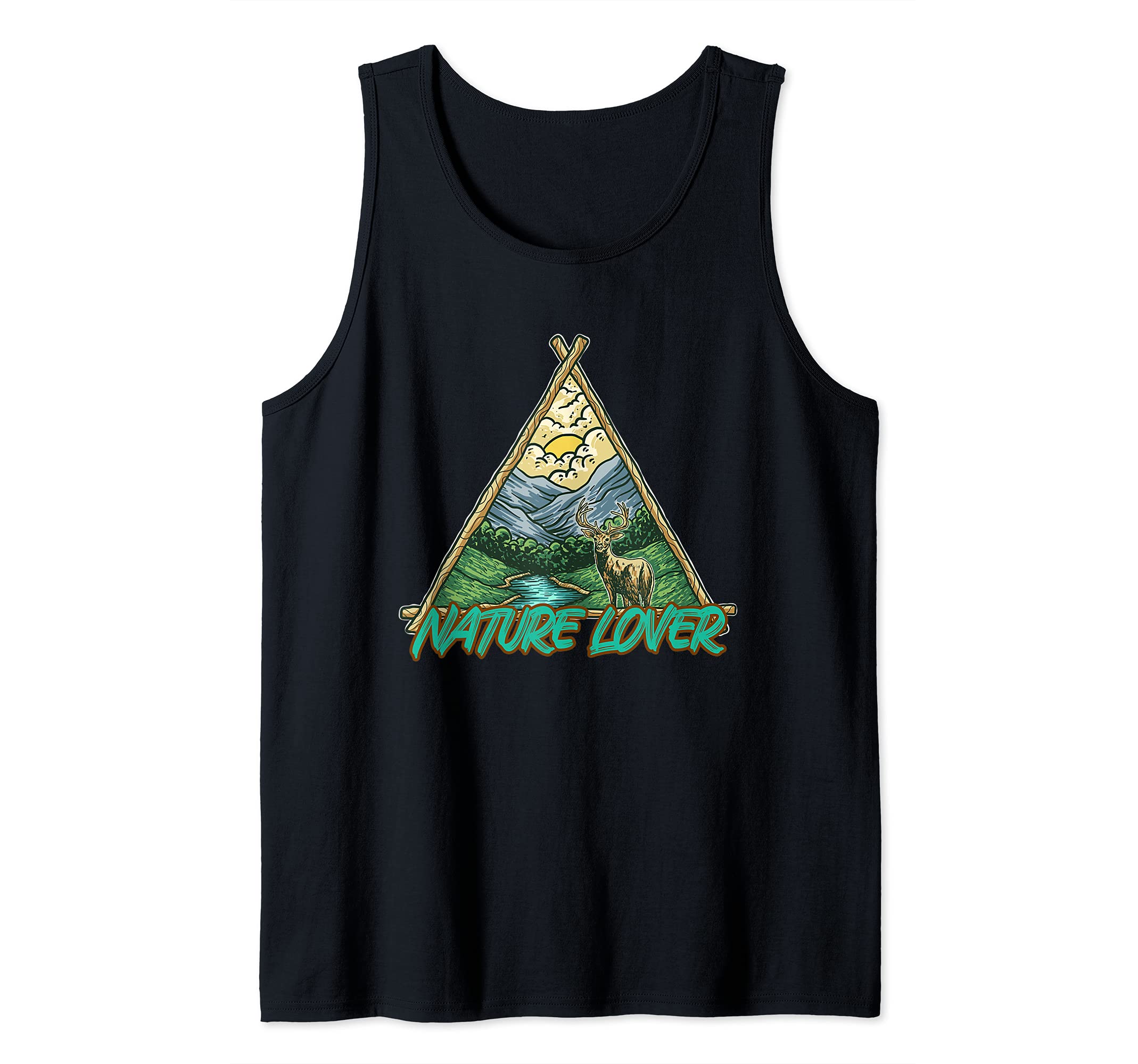 Nature Lover Boondocking Hiking Fishing Tent Camping Nature Tank Top