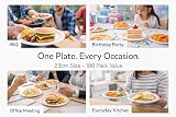 1ABOVE 100 Pack 9-Inch White Disposable Paper Plates 23cm view 7