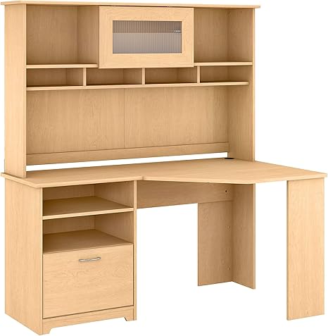 Amazon.com: Bush Furniture Cabot - Escritorio esquinero con cabina, 60