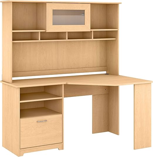 Amazon.com: Bush Furniture Cabot - Escritorio esquinero con cabina, 60