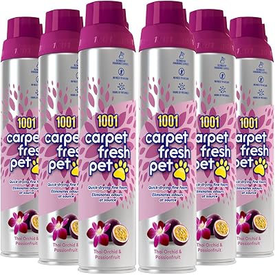 1001 Carpet Fresh Pet Thai Orchid & Passionfruit 6x300ml Aerosol