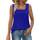 WIHOLL Women's Square Neck Tank Top