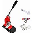 Chibuttons Kit 25mm (1”) Button Badge Press Machine Maker-1 + 25mm Round Die Moulds + Adjustable Circle Cutter + 500 Pin-back Button Components