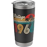 Vintage 1966 Funny 60th Birthday Gifts 60 Years Old Retro Stainless Steel Insulated Tumbler