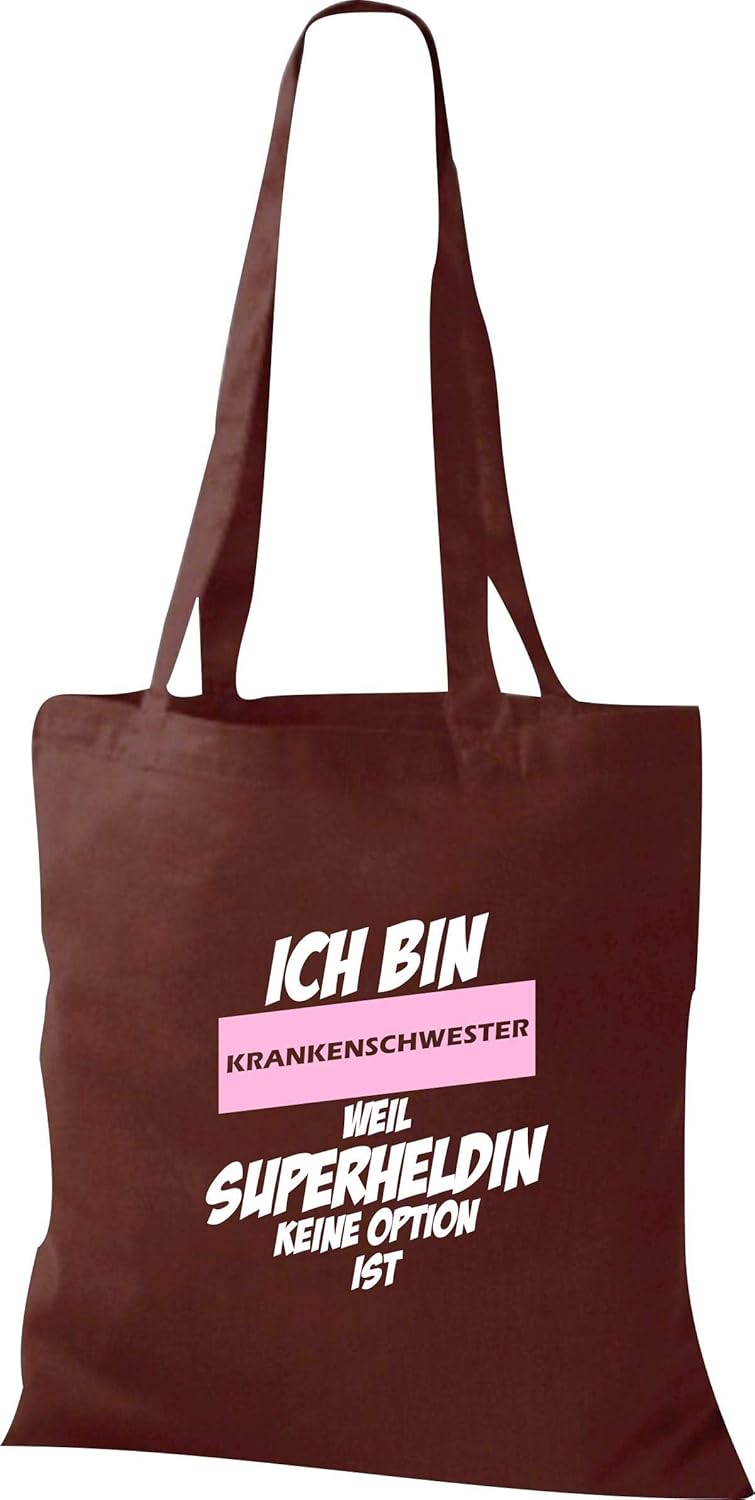 Shirtstown Stoffbeutel mit tollem Motiv, Ich bin Krankenschwester weil