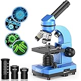 Microscope for Kids Beginners Children Student, 40X- 1000X Compound Microscopes with 52 pcs Educational Kits