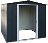 Duramax ECO 6 x 6 Metal Garden Storage Shed Anthracite view 8