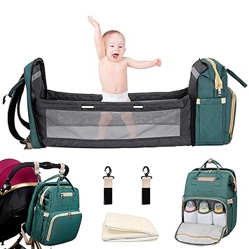 diaper bag with fold out changing pad
