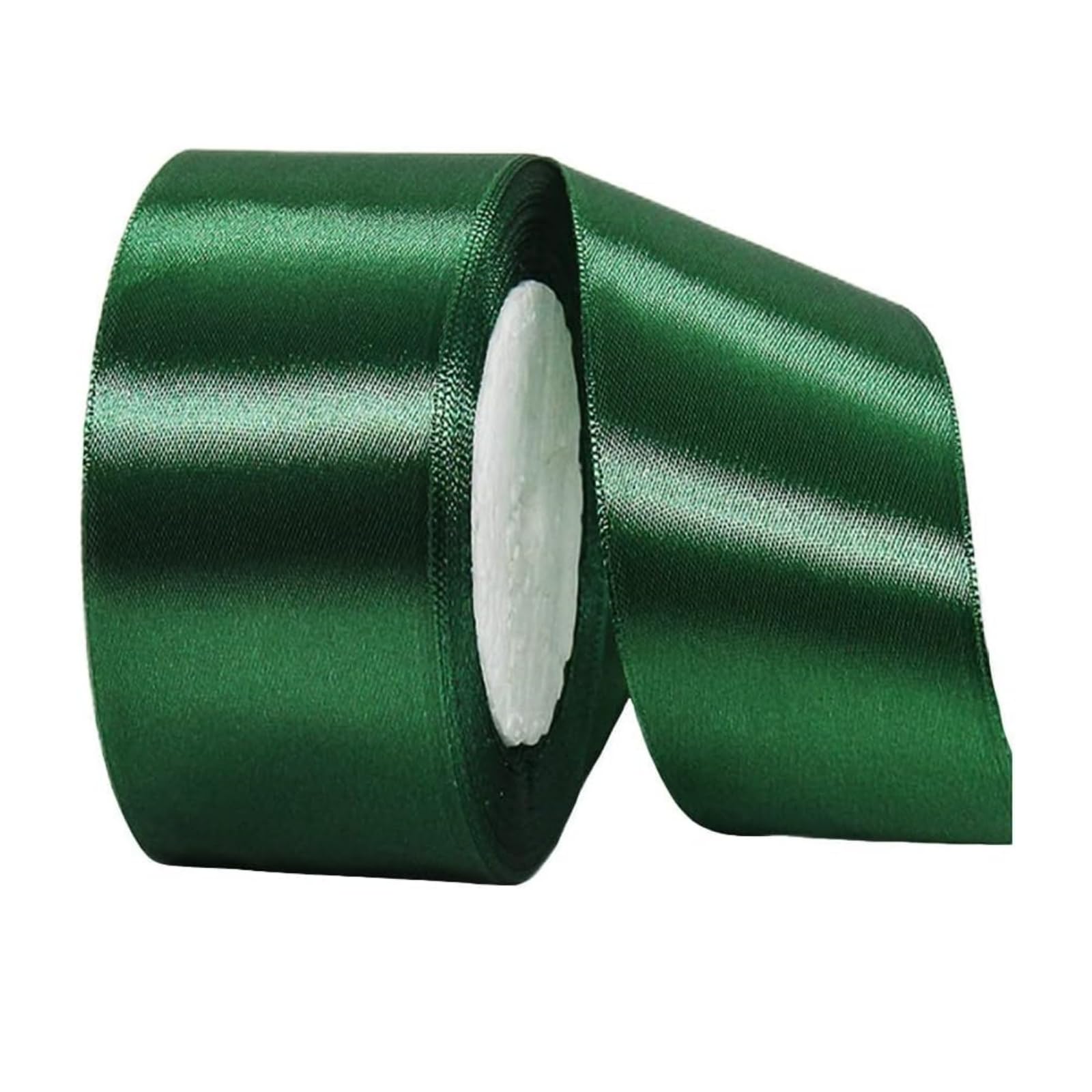 40mm Wide Thick Dark Green Ribbon for Gift Wrapping,22m 1.5Inch Large Fabric Satin Ribbon Green Bow for Gift Wrapping,Ribbons for Crafting,Hair,Bouquets,Wedding Car,Presents,Cake,Christmas Decoration