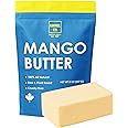 Mango Butter (227g) Premium Quality Unrefined Ivory Moisturizer| Packed in Canada| Great For Hair,Skin and DIY| Use Alone Or 