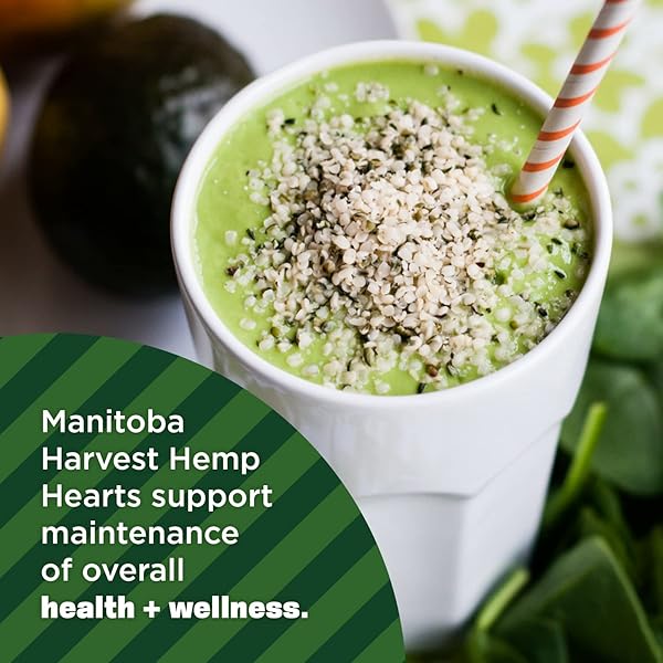 MANITOBA HARVEST ORGANIC HEMP SEEDS, 7OZ, 10G PLANT BASED PROTEIN AND 12G OMEGA 3 & 6 PER SRV, SMOOTHIES, YOGURT & SALAD, NON-GMO, VEGAN, KETO, PALEO, GLUTEN FREE