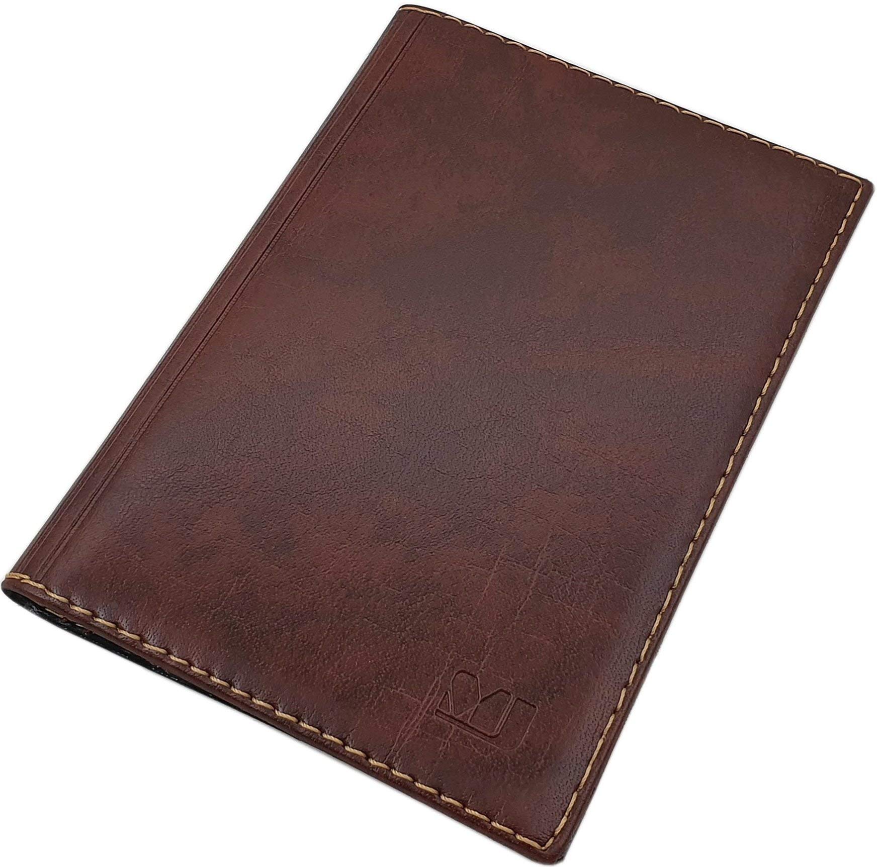 myledershop MJ-Design-Germany Large Elegant ID Folder 12 Compartments Made in EU, Design 1 / Brown, standard size, Elegant