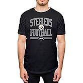 Hybrid Sports NFL Football Arch - Men's and Women's Short Sleeve T-Shirt - Size 3 X-Large Pittsburgh Steelers - Black