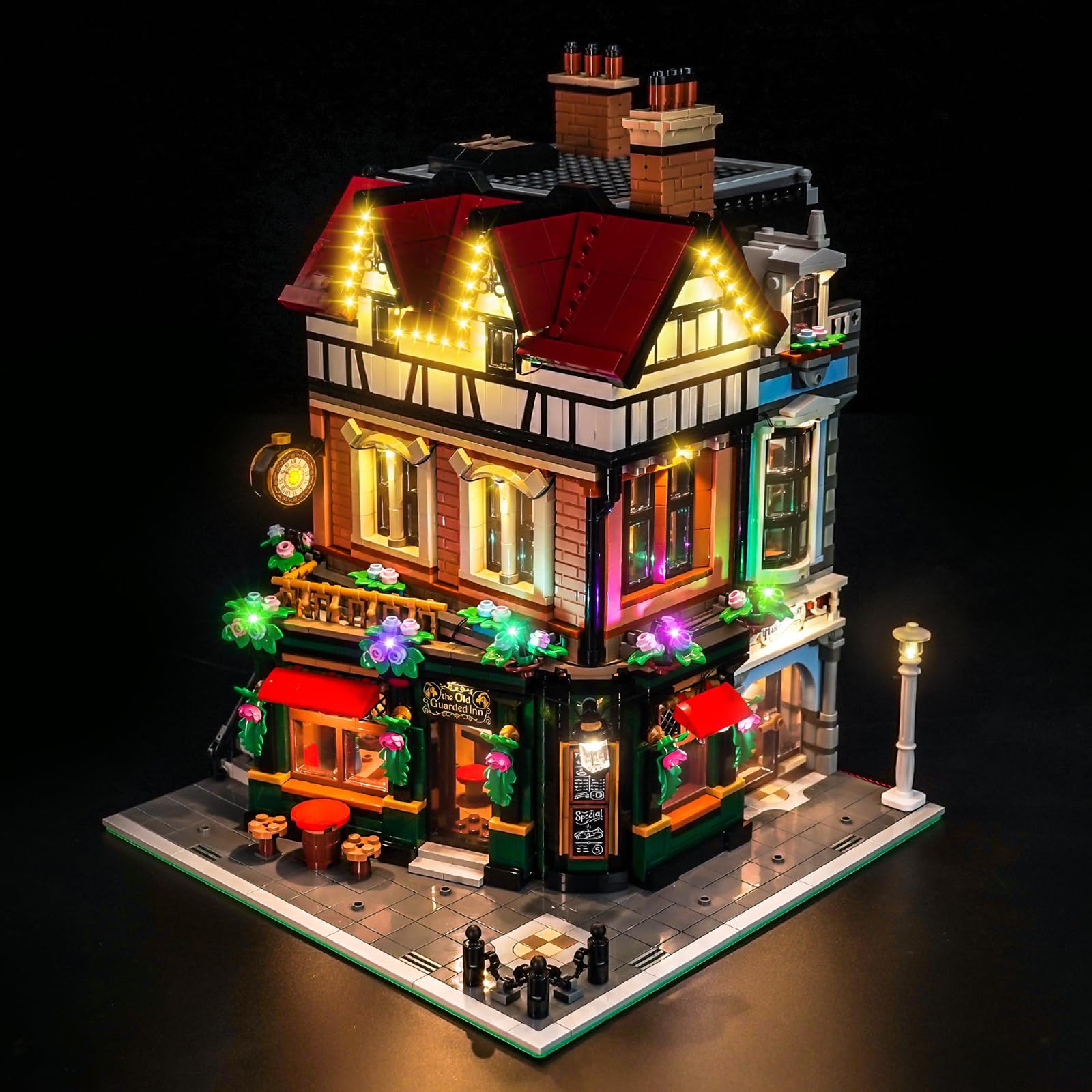 Led Licht Set Kompatibel mit Lego 10350 Tudor Corner (Kein Modell), Dekorationsbeleuchtungsset Compatible with Lego Tudor Corner Bausteinen Modell