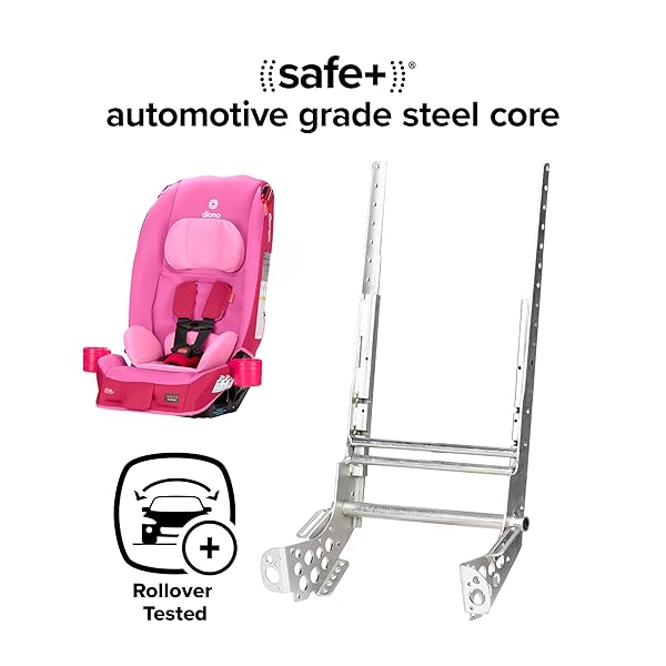 DIONO RADIAN 3R, ALL-IN-ONE CONVERTIBLE CAR SEAT, REAR AND FORWARD FACING, 10 YEARS 1 CAR SEAT, SLIM FIT 3 ACROSS, PINK COTTON CANDY