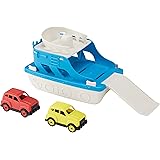 Amazon Basics Ferry Boat with 2 Mini Cars Bathtub Toy for Kids Ages 2 and Up, Blue